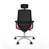 Kontorstol med hovedg�rde Piqueras y Crespo D086N2W Pink #5