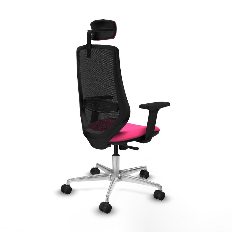 Kontorstol med hovedg�rde Piqueras y Crespo D086N2W Pink #6