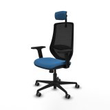 Kontorstol med hovedg�rde Piqueras y Crespo D036G2W Lysebl� #2