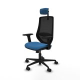 Kontorstol med hovedg�rde Piqueras y Crespo D036N2W Lysebl� #2