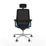 Kontorstol med hovedg�rde Piqueras y Crespo D086G2W Lysebl� #4