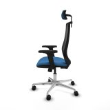 Kontorstol med hovedg�rde Piqueras y Crespo D086N2W Lysebl� #3