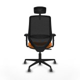 Kontorstol med hovedg�rde Piqueras y Crespo D036G2W Orange #5