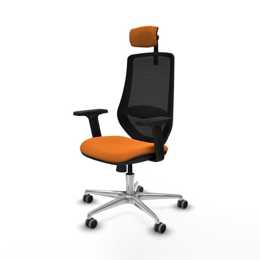 Kontorstol med hovedg�rde Piqueras y Crespo D086G2W Orange #2