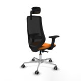 Kontorstol med hovedg�rde Piqueras y Crespo D086G2W Orange #6