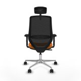 Kontorstol med hovedg�rde Piqueras y Crespo D086N2W Orange #5