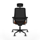 Kontorstol med hovedg�rde Piqueras y Crespo D036G2W Brun Sort #5