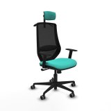 Kontorstol med hovedg�rde Mardos Piqueras y Crespo D036G2H Turkisbl� #1