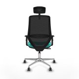 Kontorstol med hovedg�rde Mardos Piqueras y Crespo D086G2H Turkisbl� #5