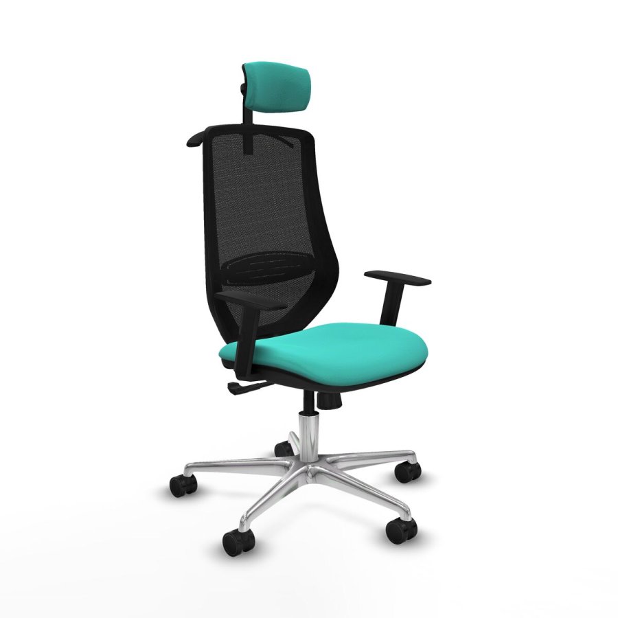 Kontorstol med hovedg�rde Mardos Piqueras y Crespo D086N2H Turkisbl� #1