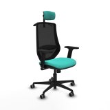 Kontorstol med hovedg�rde Mardos Piqueras y Crespo D036G2H Turkisbl� #1