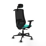 Kontorstol med hovedg�rde Mardos Piqueras y Crespo D036G2H Turkisbl� #6