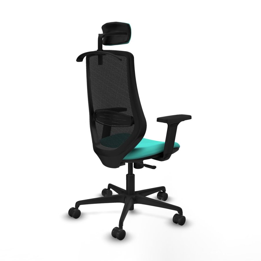 Kontorstol med hovedg�rde Mardos Piqueras y Crespo D036N2H Turkisbl� #6