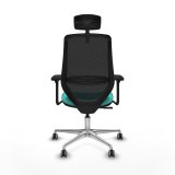 Kontorstol med hovedg�rde Mardos Piqueras y Crespo D086G2H Turkisbl� #5