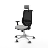 Kontorstol med hovedg�rde Mardos Piqueras y Crespo D086G2H Lysegr� #2