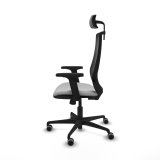 Kontorstol med hovedg�rde Piqueras y Crespo D036G2W Lysegr� #3