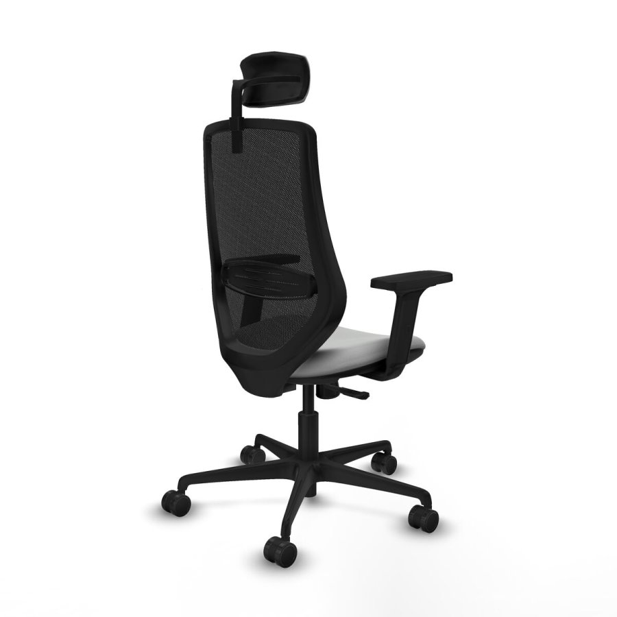 Kontorstol med hovedg�rde Piqueras y Crespo D036N2W Lysegr� #6