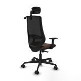 Kontorstol med hovedg�rde Mardos Piqueras y Crespo D036N2H Sort M�rkebrun #6