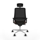 Kontorstol Piqueras y Crespo D086N2W Sort M�rkebrun #5