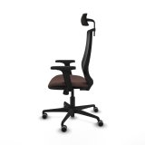 Kontorstol med hovedg�rde Piqueras y Crespo D036G2W Sort M�rkebrun #3