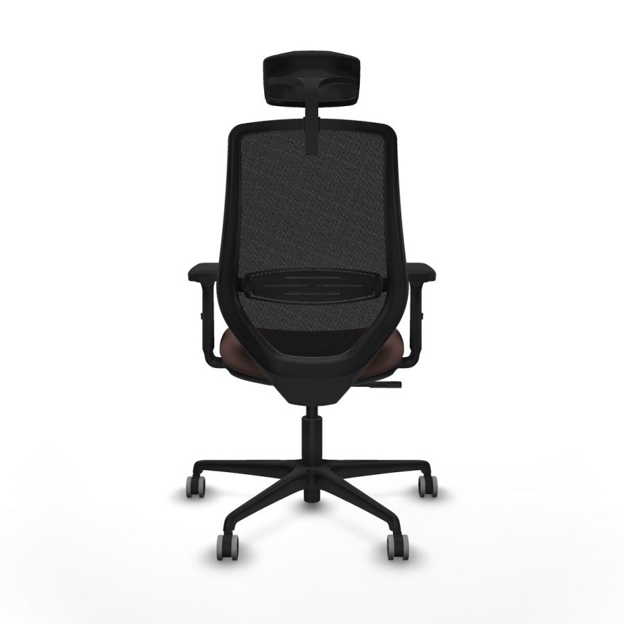 Kontorstol med hovedg�rde Piqueras y Crespo D036G2W Sort M�rkebrun #5