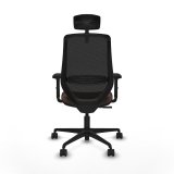 Kontorstol med hovedg�rde Mardos Piqueras y Crespo D036N2H Sort M�rkebrun #5