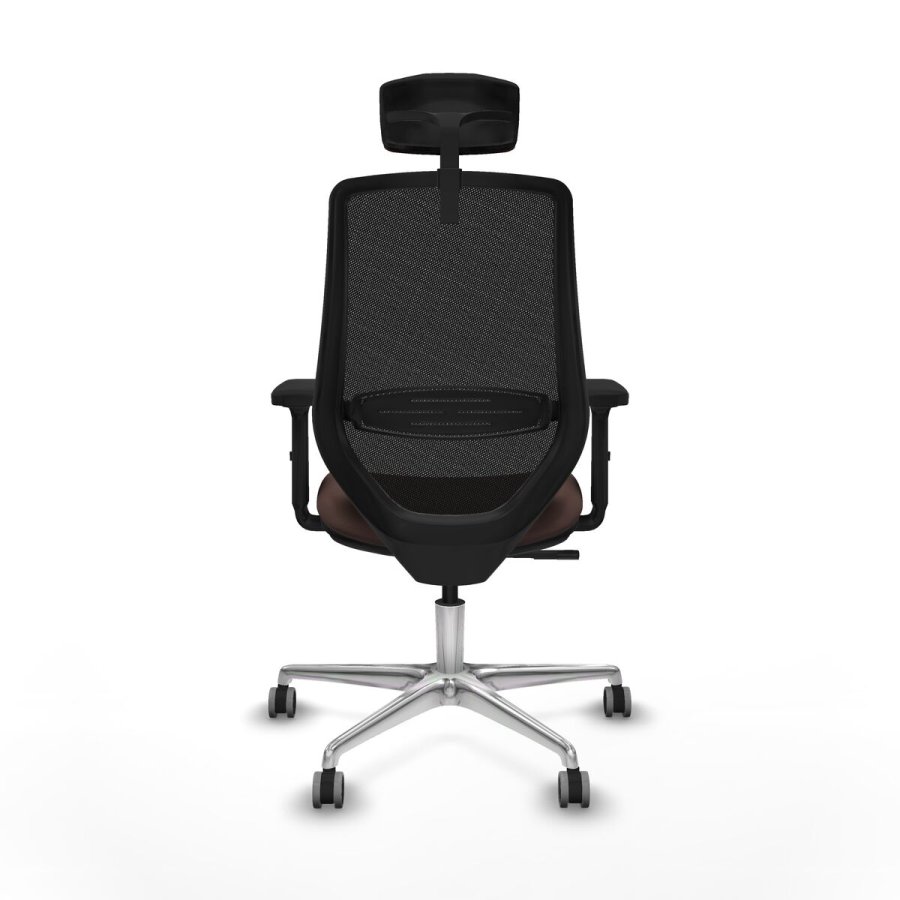 Kontorstol med hovedg�rde Piqueras y Crespo D086G2W Sort M�rkebrun #5