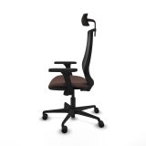 Kontorstol Piqueras y Crespo D036N2W Sort M�rkebrun #3