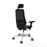 Kontorstol Piqueras y Crespo D086G2W Sort M�rkebrun #6