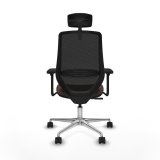 Kontorstol Piqueras y Crespo D086N2W Sort M�rkebrun #5