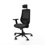 Kontorstol med hovedg�rde Piqueras y Crespo D036G2W M�rkegr� #2