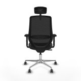 Kontorstol med hovedg�rde Piqueras y Crespo D086G2W M�rkegr� #5