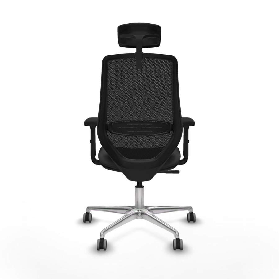 Kontorstol med hovedg�rde Piqueras y Crespo D086G2W M�rkegr� #5