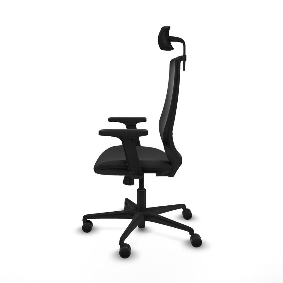 Kontorstol med hovedg�rde Piqueras y Crespo D036N2W Sort #3