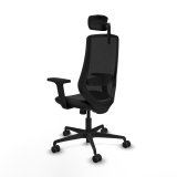 Kontorstol med hovedg�rde Piqueras y Crespo D036N2W Sort #4