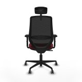 Kontorstol med hovedg�rde Piqueras y Crespo D036G2W R�dbrun #5