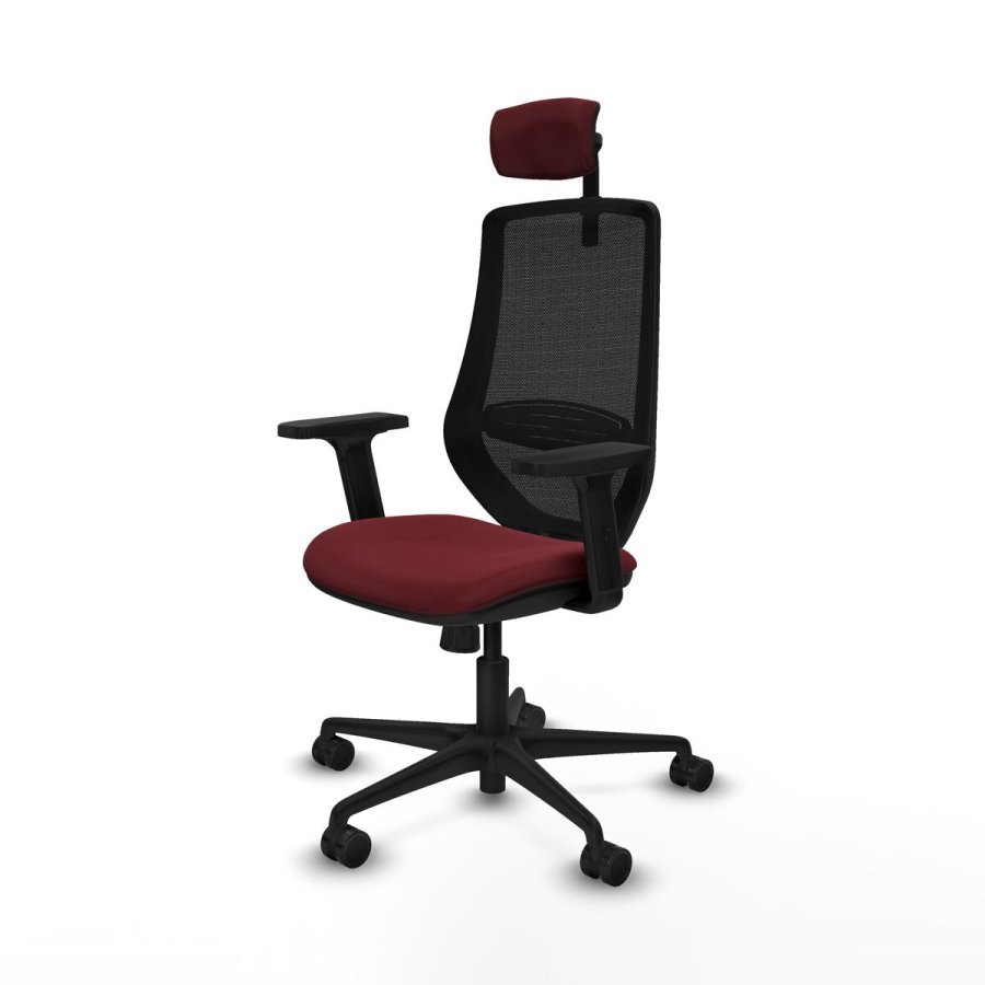 Kontorstol med hovedg�rde Piqueras y Crespo D036N2W R�dbrun #2