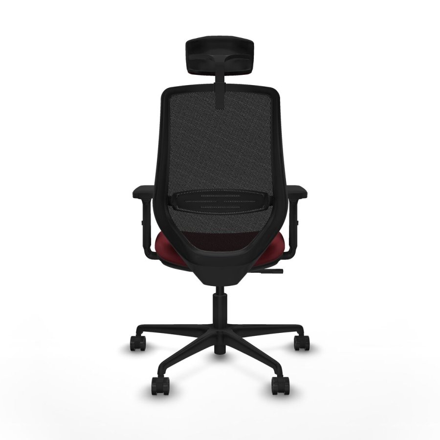 Kontorstol med hovedg�rde Piqueras y Crespo D036N2W R�dbrun #5