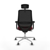 Kontorstol med hovedg�rde Piqueras y Crespo D086G2W R�dbrun #5