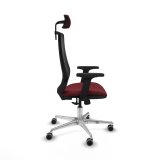 Kontorstol med hovedg�rde Piqueras y Crespo D086G2W R�dbrun #7