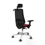 Kontorstol med hovedg�rde Mardos Piqueras y Crespo D086G2H R�dbrun #6