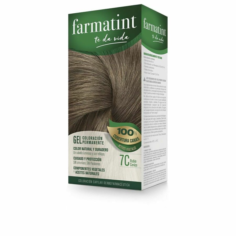 Permanent Farve Farmatint 7c-Rubio Ceniza Gel #1