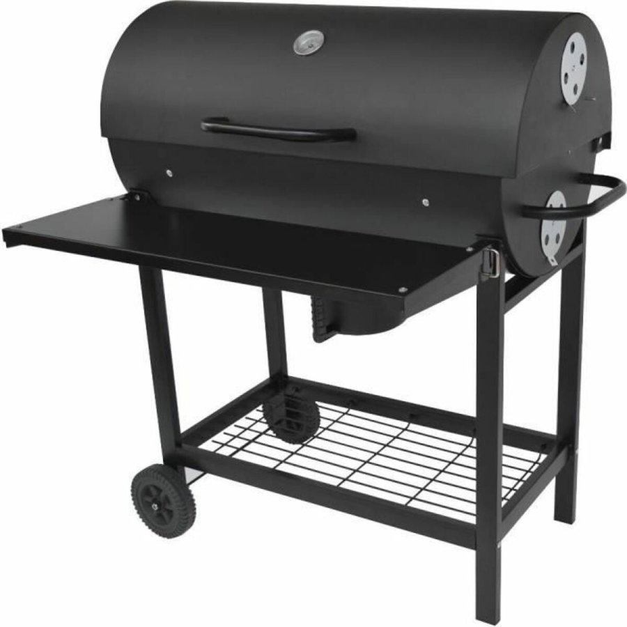 Tr�kulsgrill med L�g og Hjul Fieldmann FZG 1007 Sort #1