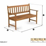 B�nk Fieldmann FDZN 4013-T Brun Akacie 122 x 57 x 85 cm #2