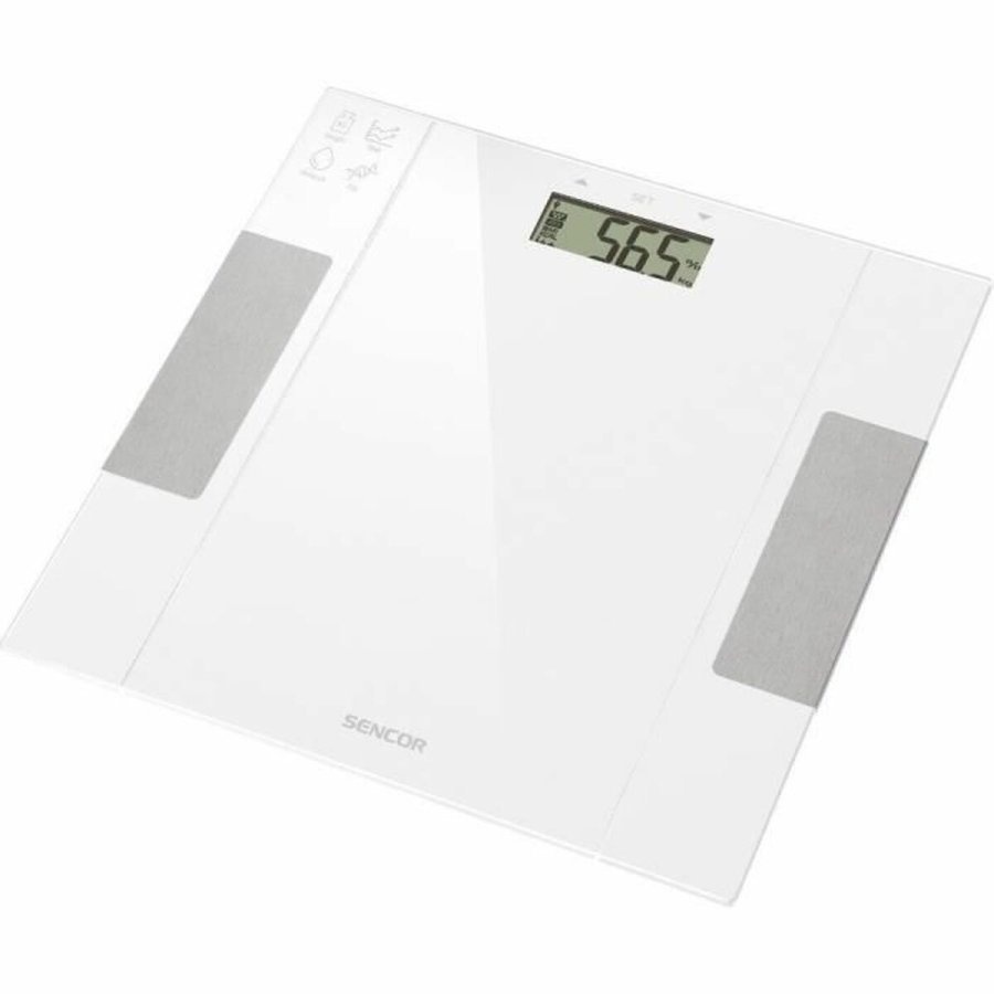 Digital badevgt Sencor Hvid Glas 150 kg #1