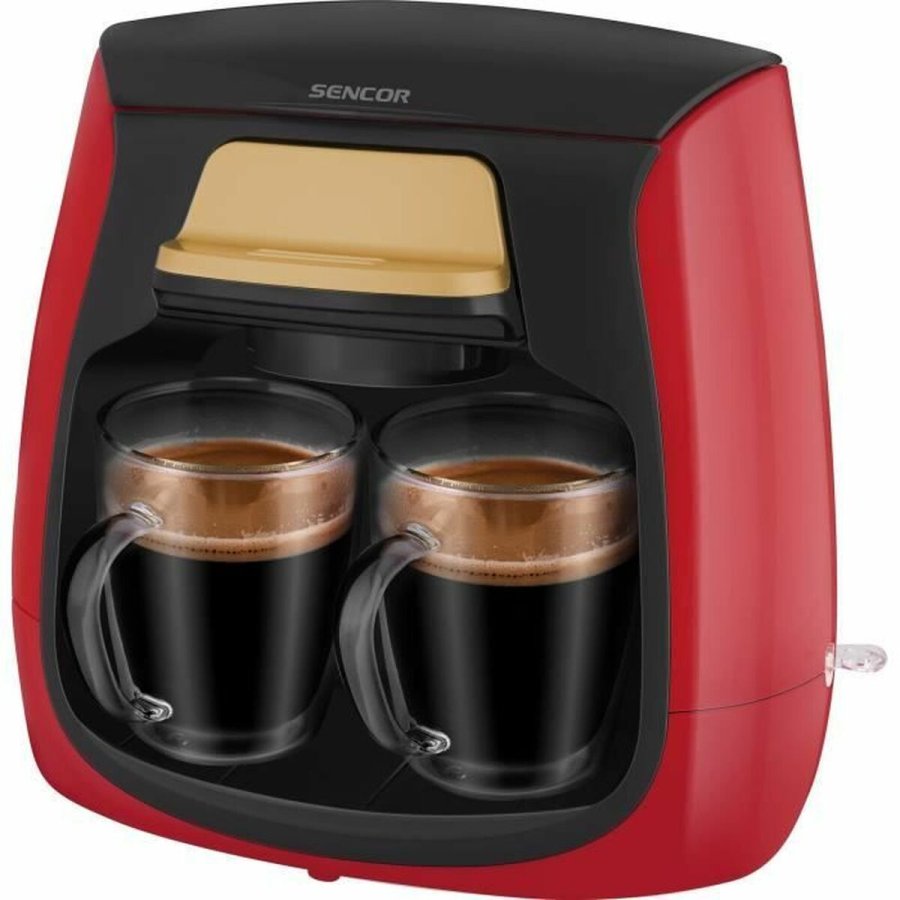 Drip Coffee Machine Sencor SCE 2101RD Rd rouge noir 500 W #1