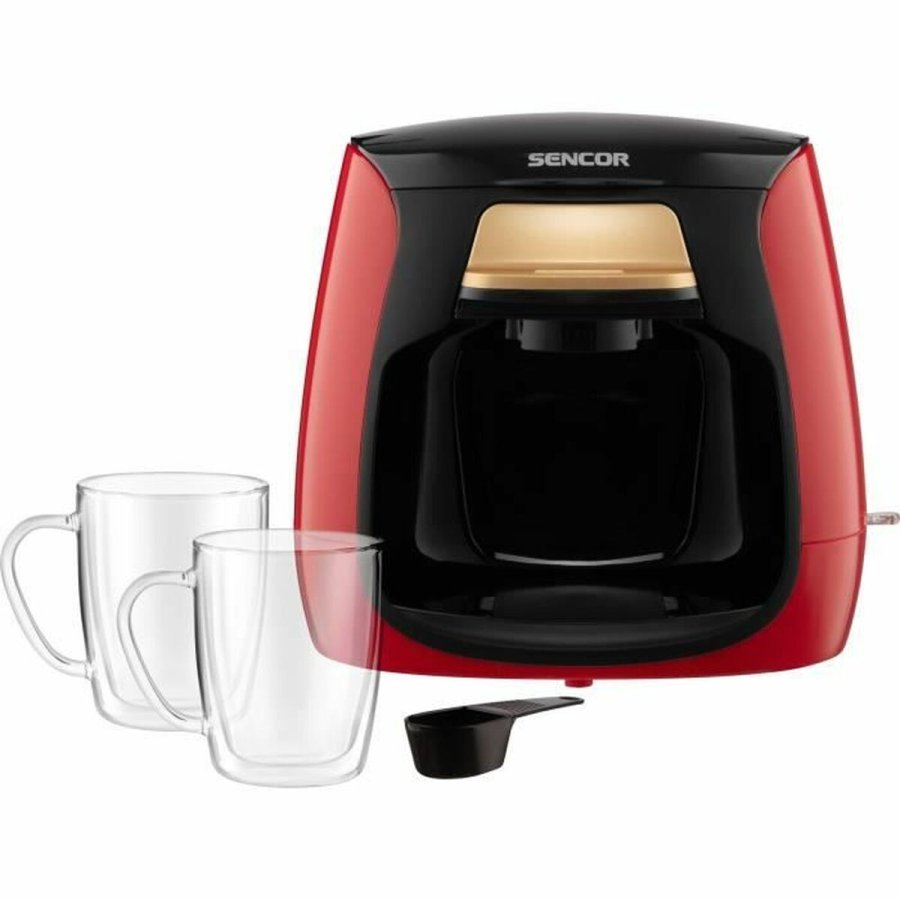 Drip Coffee Machine Sencor SCE 2101RD Rd rouge noir 500 W #2