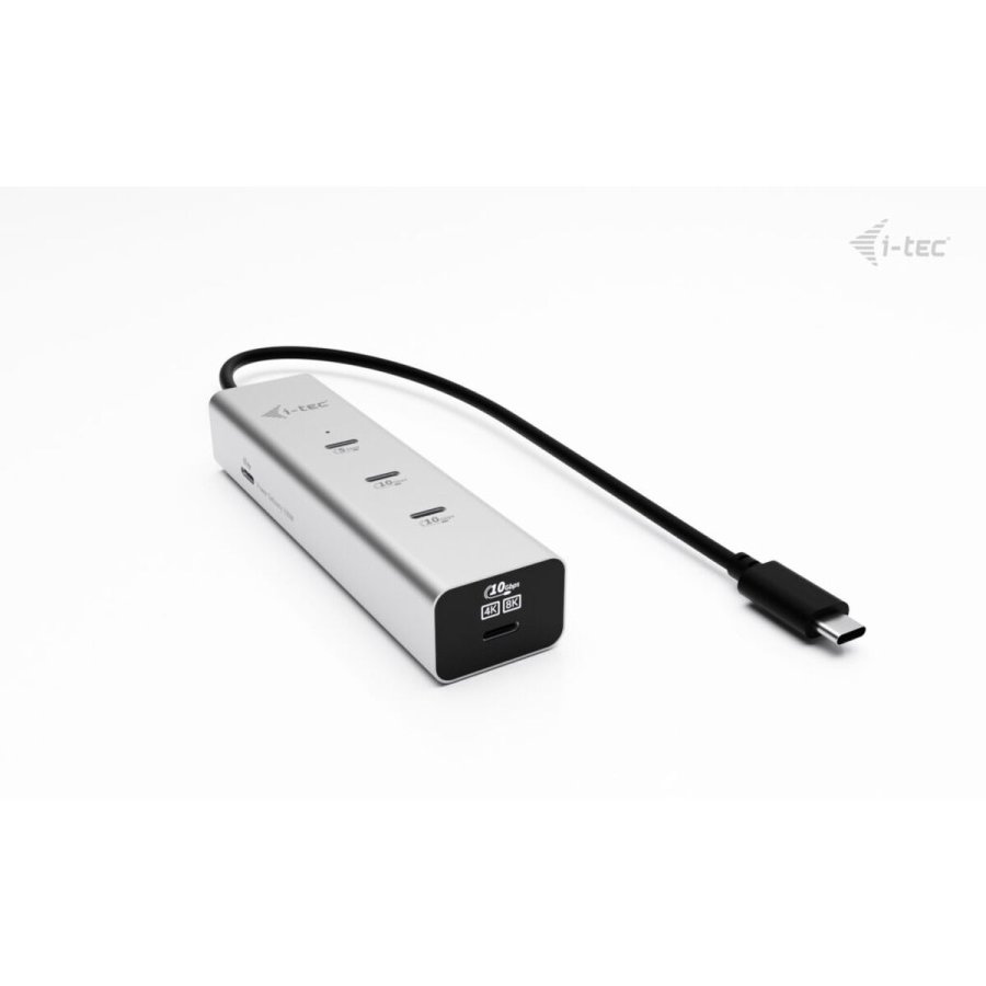 USB Hub i-Tec C31HUBMETAL8KPDPRO Slvfarvet #2