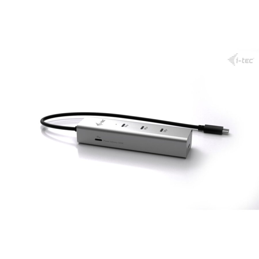 USB Hub i-Tec C31HUBMETAL8KPDPRO Slvfarvet #3