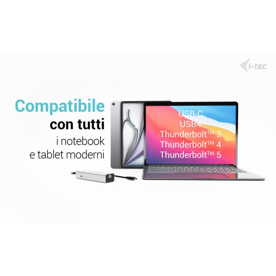 USB Hub i-Tec C31HUBMETAL8KPDPRO Slvfarvet #6